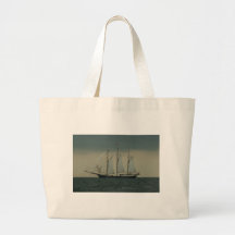 Schooner off the Dutch coast Canvas Bags