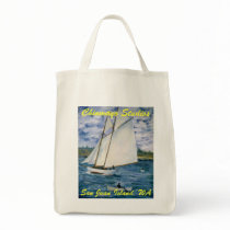 Schooner Organic Grocery Bag by Tranquil_Quietude Schooner Organic Grocery Bag
