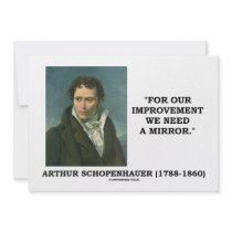 Schopenhauer For Our Improvement Need A Mirror Personalized Invitations