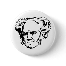 Schopenhauer Portrait Button by strk3 Schopenhauer Portrait Button