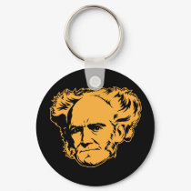 Schopenhauer Portrait Keychain by strk3 Schopenhauer Portrait Keychain
