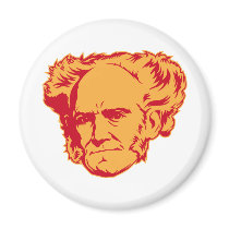 Schopenhauer Portrait Magnet by strk3 Schopenhauer Portrait Magnet