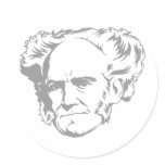 Schopenhauer Portrait Sticker