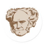 Schopenhauer Portrait Sticker