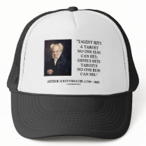 Schopenhauer Talent Genius Hits Targets No One See hats
