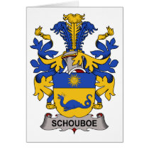Schouboe Family Crest cards