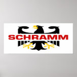 Schramm Surname Poster