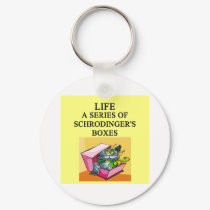 schrodinger's cat box joke keychains