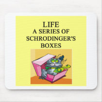 schrodinger's cat box joke mousepads