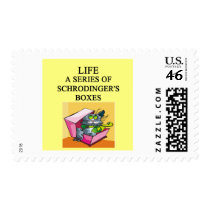 schrodinger's cat box joke stamp