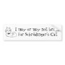 Schrödinger's cat bumper stickers