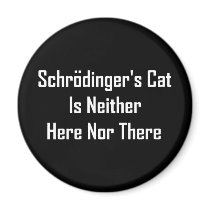 Schrodinger's Cat Is Neither Here Nor There Magnet