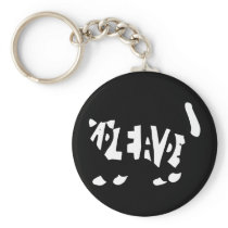 Schrödinger's cat key chain