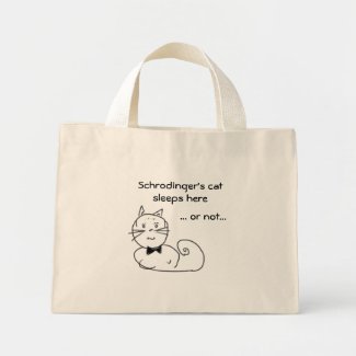 Schrodinger's cat sleeps here... bag