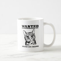 Schrodinger's cat wanted dead or alive mugs