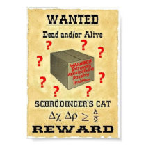 Schrodinger's Cat Wanted Poster posters