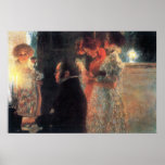 Schubert at the piano by Gustav Klimt Posters