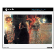 Schubert at the piano by Gustav Klimt Medium Netbook Decal