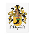Schuster Family Crest postcards by coatsofarms Schuster Family Crest postcards