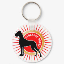 Schwarz Fäulegold Deutsche Doggen schlüsselanhänger