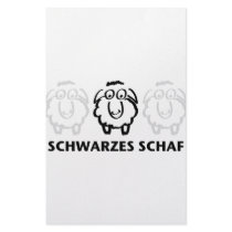 schwarzes schaf stationery design
