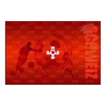 Schweiz Switzerland 2014 soccer fussball poster posters