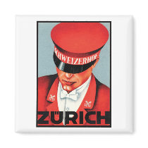 Schweizerhof Zurich Fridge Magnet
