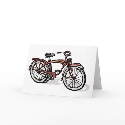 Schwinn Red Phantom Bicycle Cards by billrussell99