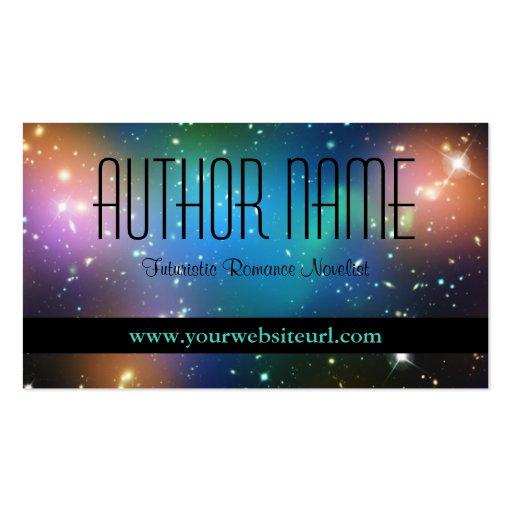 Sci Fi Author Business Card (front side)