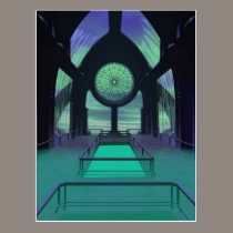 Sci-Fi Cathedral postcards
