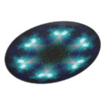 Sci-Fi Galaxy Blue Light abstract art 2 Plates