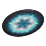 Sci-Fi Galaxy Blue Light abstract art 5 Plate