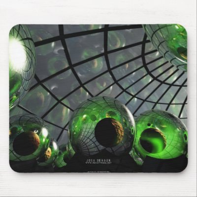 Sci-Fi Nursery Mousepad by 3dartwork