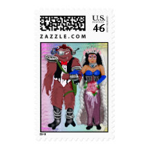 sci-fi wedding 2 postage