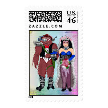 sci-fi wedding stamp