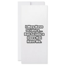 Sciatica Fighting Quote Custom Rack Card