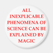 SCIENCE and magic Fridge Magnets