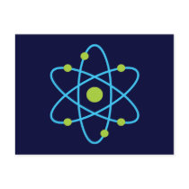 Science Atom Post Cards