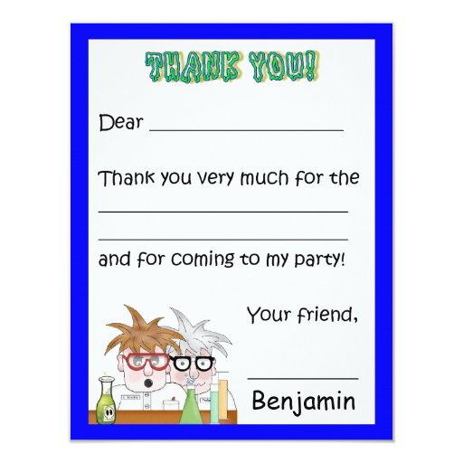 thank you letter to science science birthday thank you note chemistr card zazzle thank you letter to science science birthday thank you note chemistr card zazzle