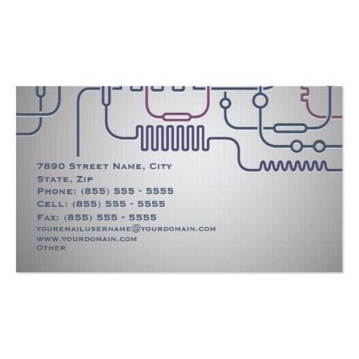 Science Business Business Card (back side)