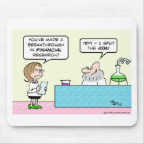 science business financial breakthrough split ATM Mousepad