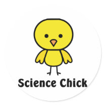 Science Chick stickers