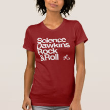 Science dawkins rock & roll tee shirt