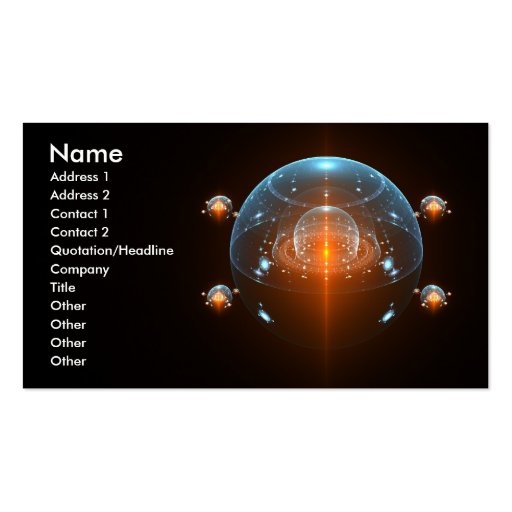 Science Fiction Spaceship Business Card Templates