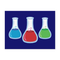 Science Flasks Post Card