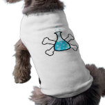 science geek beaker and crossbones design pet clothing