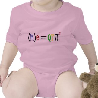 Science Geek Cutie Pie Squared Baby Formula Tee Shirt