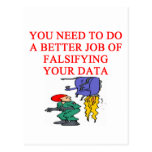 science geek joke post cards