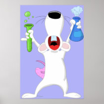 Science Geek Lab Rat Poster Print