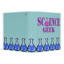 science geek notebook vinyl binders